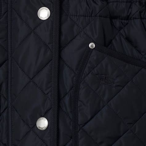 Quilted Nylon Jacket in Storm 